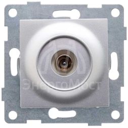 Розетка телевизионная TV 1-м СП Ugra механизм серебр. GUSI С11А1-004