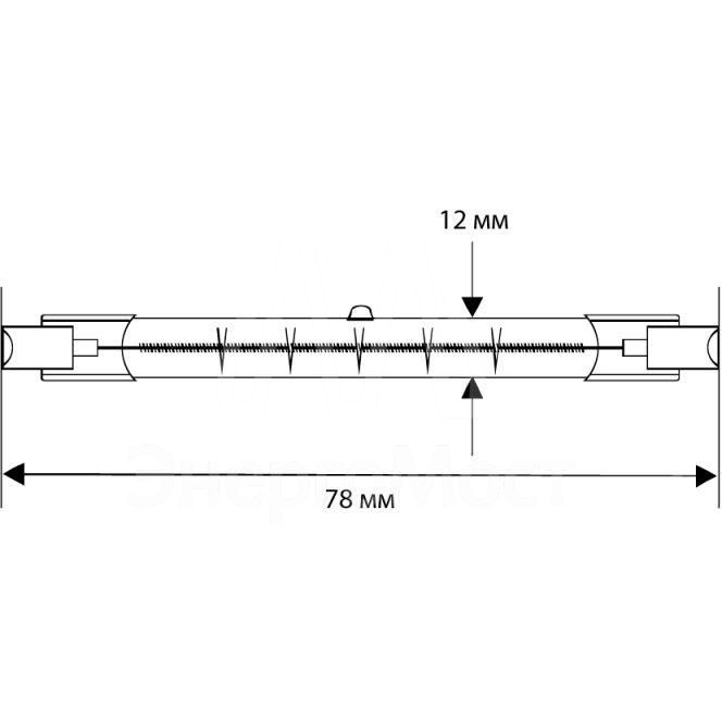 Лампа галогенная J78 150Вт линейная R7s 2850К 240В Camelion 2933