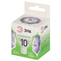 Лампа светодиодная GREEN LINE MR16-10W-865-GU10 GL 10Вт софит 6500К свет холод. GU10 Эра Б0066981