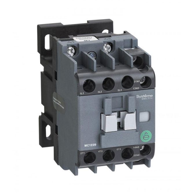 Контактор MC1E 3п 9А кат. 380В/400В AC 1НО+1НЗ SE MC1E09Q7