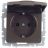 Розетка BRITE РСбш10-3-44-БрТБ 16А IP44 с заземл. защ. шторки с крышкой бронза IEK BR-R16-16-44-K45