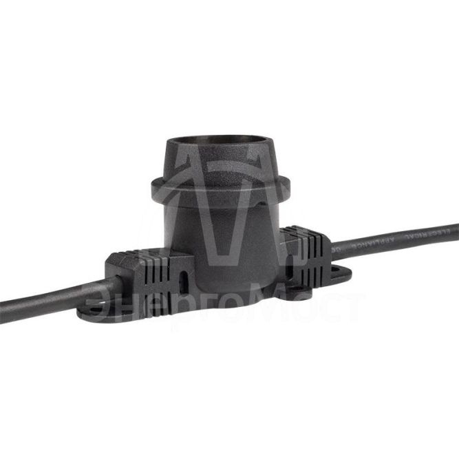 Гирлянда уличная &amp;quot;Белт-лайт&amp;quot; PBL-S40/L24+1.5 Black E27 IP65 24м 40ламп 1.5м шнур соедин. в линию max750Вт (лампы не в компл.; возможно использов. с фитолампами в теплице) Pro JazzWay 5058255