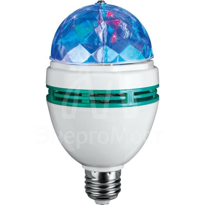 Лампа светодиодная 61 120 OLL-DISCO-3-230-RGB-E27 3Вт ОНЛАЙТ 61120