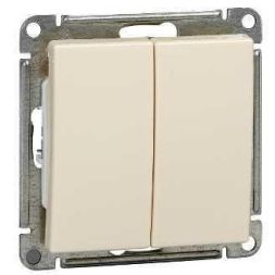 Переключатель проходной 2-кл. СП W59 10А IP20 10AX механизм сл. кость SE VS610-256-2-86