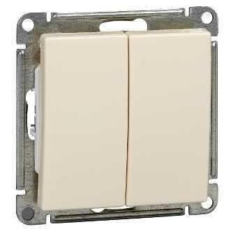 Переключатель проходной 2-кл. СП W59 10А IP20 10AX механизм сл. кость SE VS610-256-2-86