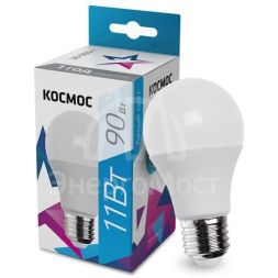 Лампа светодиодная A60 11Вт 4500К E27 220В КОСМОС LkecLED11wA60E2745