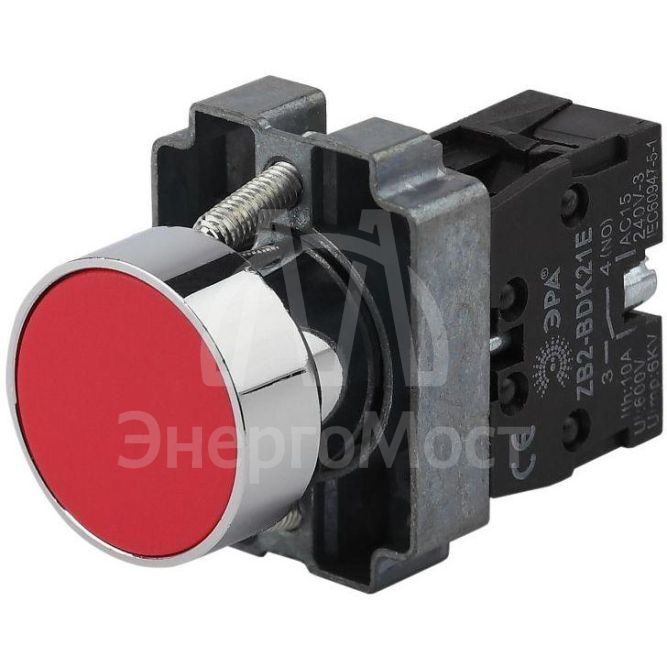 Кнопка управления LAY5-BA41 без подсветки красн. 1з BBT60-BA-K04E ЭРА Б0045666
