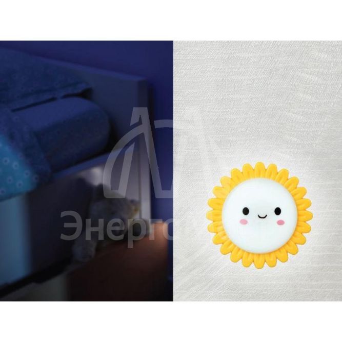 Светильник светодиодный NL-179 &amp;quot;Солнышко&amp;quot; ночник с выкл. 220В Camelion 12535