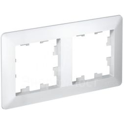 Рамка 2-м AtlasDesign Air бел./дым. бел. SE ATN220102