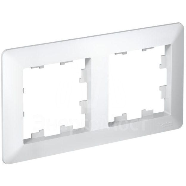 Рамка 2-м AtlasDesign Air бел./дым. бел. SE ATN220102