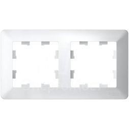 Рамка 2-м AtlasDesign Air бел./дым. бел. SE ATN220102