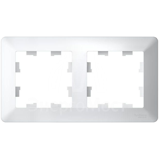 Рамка 2-м AtlasDesign Air бел./дым. бел. SE ATN220102