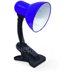 Светильник настольный под лампу СНП-01Ф на прищепке 40Вт E27 фиол. (мягкая упак.) IN HOME 4690612012797