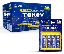 Элемент питания алкалиновый LR6/AA (блист.4шт) TOKOV ELECTRIC TKE-ALS-LR6/B4