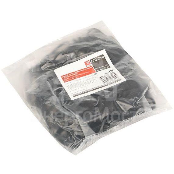 Дюбель-хомут d19-25мм для круглого кабеля черн. (уп.100шт) PROxima EKF plc-ncc-19x25b