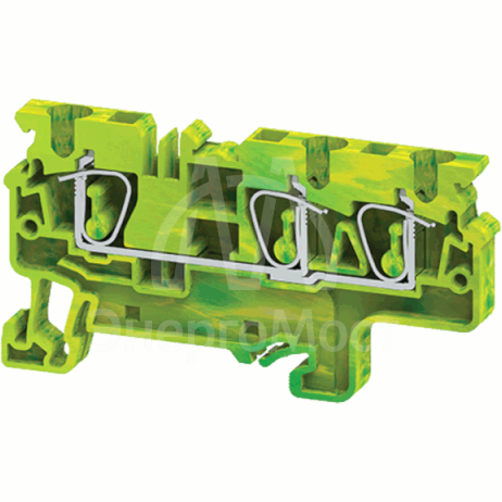 Клемма заземляющая пружинная OptiClip CXG-2.5-TRIPLET-PE-I-(0.2-2.5)-PEN КЭАЗ 331828