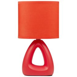 Светильник настольный JH2-01-og E14 IP20 170х100х300мм керамика; ткань; PVC-пластик оранж. JazzWay 5062290