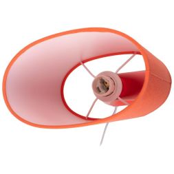 Светильник настольный JH2-01-og E14 IP20 170х100х300мм керамика; ткань; PVC-пластик оранж. JazzWay 5062290