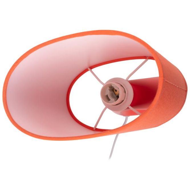 Светильник настольный JH2-01-og E14 IP20 170х100х300мм керамика; ткань; PVC-пластик оранж. JazzWay 5062290