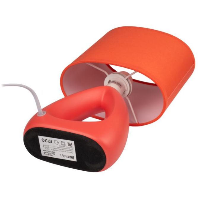 Светильник настольный JH2-01-og E14 IP20 170х100х300мм керамика; ткань; PVC-пластик оранж. JazzWay 5062290