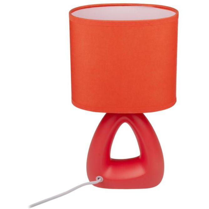 Светильник настольный JH2-01-og E14 IP20 170х100х300мм керамика; ткань; PVC-пластик оранж. JazzWay 5062290