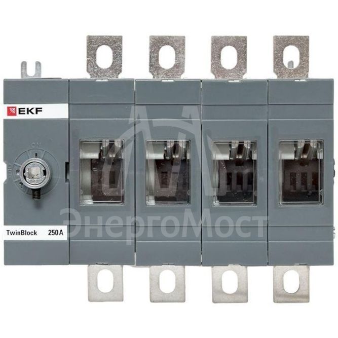 Рубильник 4п 250А без рукоятки управления TwinBlock EKF tb-s-250-4p