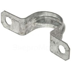 Скоба крепежная двухлапковая d21-22мм метал. (уп.10шт) PROxima EKF sm-2-21-22-r