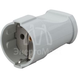 Розетка кабельная с заземл. прямая 16А бел. Rx2-W ЭРА Б0039682