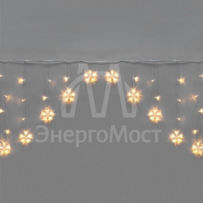 Гирлянда &amp;quot;Арка&amp;quot; со звездами 2.5х1.2м 136 LED с контроллером 8 режимов 230В теплый бел. Neon-Night 255-076