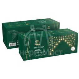 Гирлянда &amp;quot;Арка&amp;quot; со звездами 2.5х1.2м 136 LED с контроллером 8 режимов 230В теплый бел. Neon-Night 255-076
