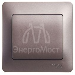 Выключатель 1-кл. СП Glossa 10А IP20 (сх. 1) 10AX в сборе графит SchE GSL001312
