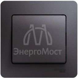 Выключатель 1-кл. СП Glossa 10А IP20 (сх. 1) 10AX в сборе графит SchE GSL001312