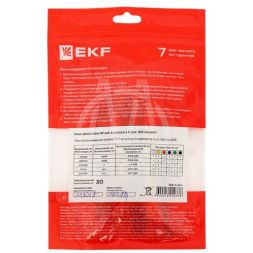 Набор трубок термоусадочных ТУТ 1/0.5; 1.5/0.75; 2/1; 2.5/1.25; 3/1.5 (6 цветов по 5шт 100мм) PROxima EKF tut-n-2-r