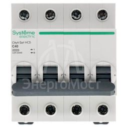 Выключатель автоматический (АВ) С 40А 4P 4.5кА 400В City9 Set SE C9F34440