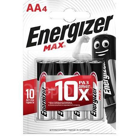 Элемент питания алкалиновый MAX LR6/316 BL4 (4/96/18816) (блист.4шт) Energizer 28643