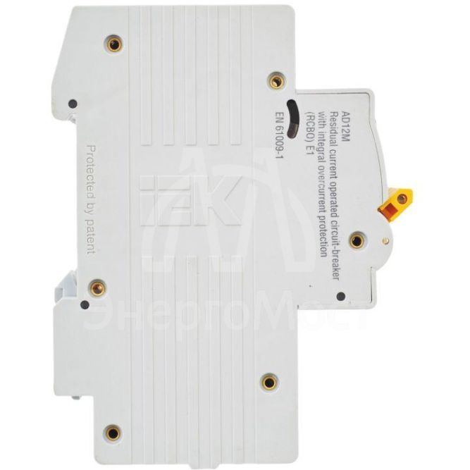 Выключатель автоматический дифференциального тока 2п B 16А 30мА тип A 4.5кА АД-12М IEK MAD12-2-016-B-030