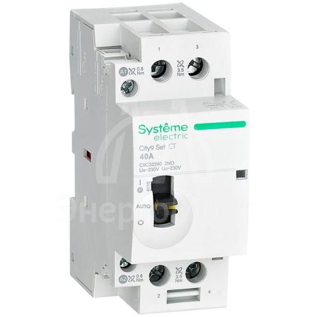 Контактор 2п City9 Set 2НО 40А AC 230В-230В SE C9C32240