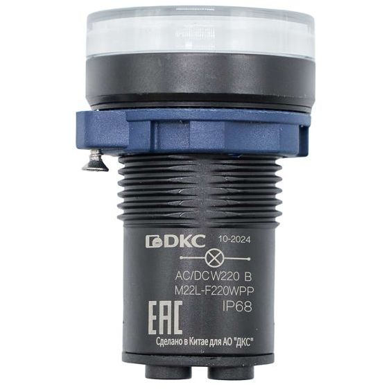 Индикатор сигнальный со встроенным диодом 220В зел. DKC M22L-F220GPP