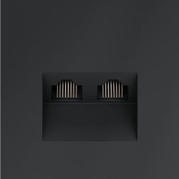 Розетка компьютерная 2-м СП S70 RJ45 + RJ45 кат.6 механизм графит Voltum VLS060207