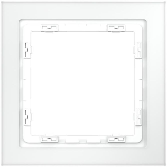 Рамка 1-м S70 стеклян. бел. матов. Voltum VLS110102