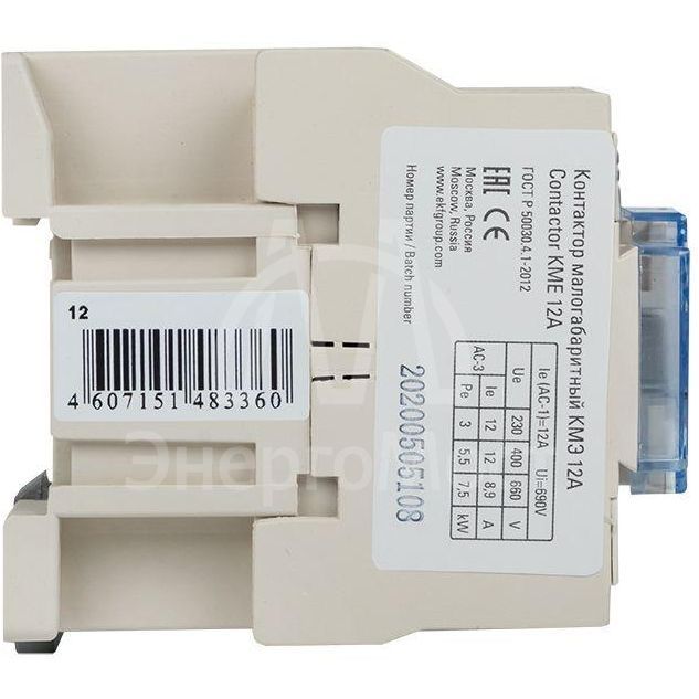 Контактор КМЭ 12А 220В 1NO EKF ctr-s-12-220