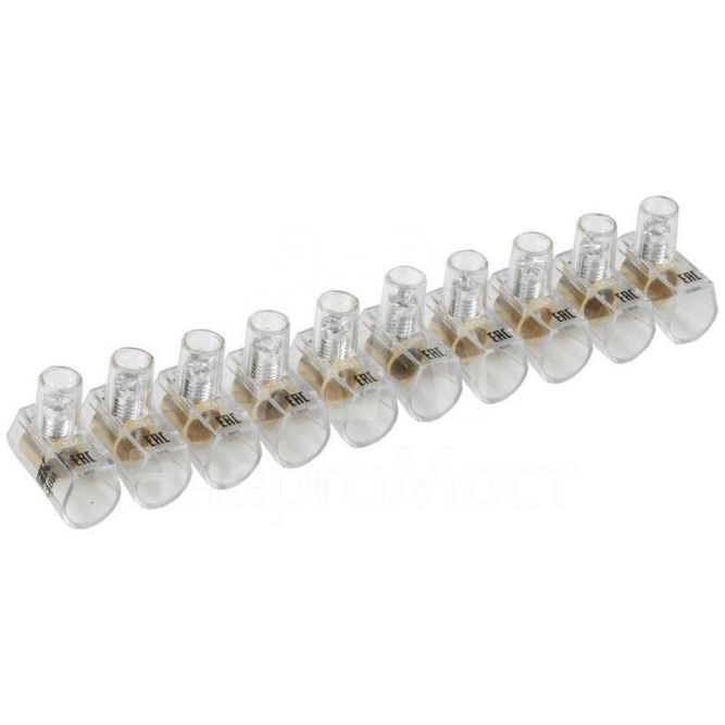 Зажим винтовой концевой изолированный КЗВИ 6.0кв.мм  (10х1) IEK UZVK-06-10