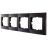 Рамка 4-м Karina горизонт. черн. бархат LEZARD 707-4200-149