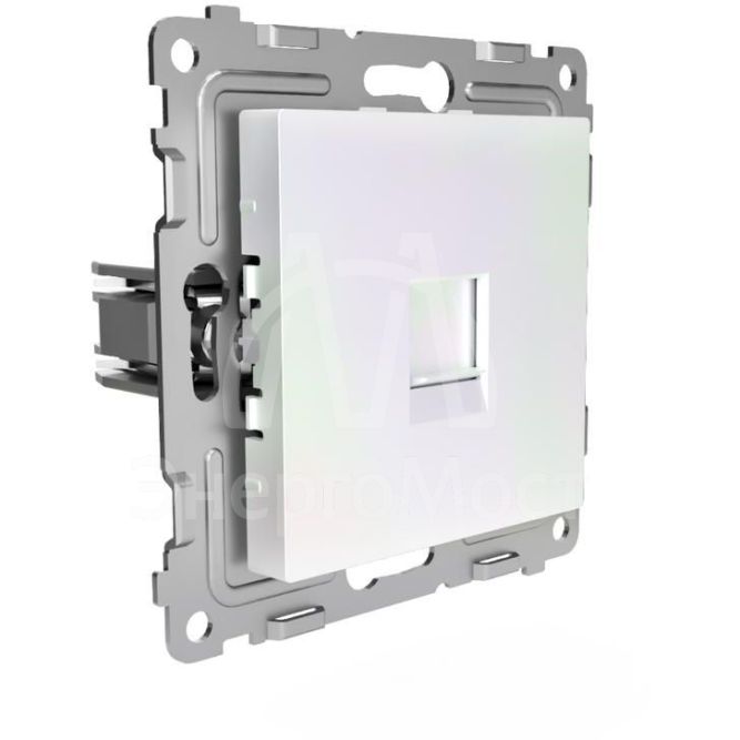 Розетка компьютерная 1-м СП Pixel RJ45 кат.5E механизм перламутр. TOKOV ELECTRIC TKE-PX-RC1-C04