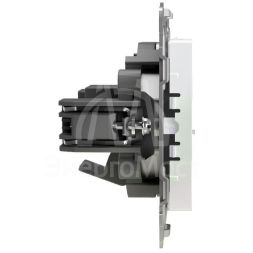 Розетка компьютерная 1-м СП Pixel RJ45 кат.5E механизм перламутр. TOKOV ELECTRIC TKE-PX-RC1-C04