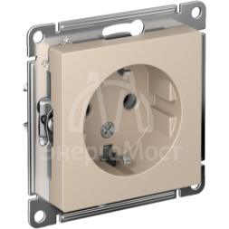 Розетка AtlasDesign 16А с заземл. механизм песочн. SE ATN001243