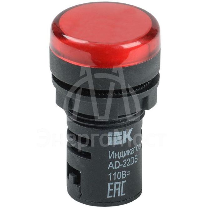 Арматура светосигнальная AD-22DS 24В AC/DC красн. IEK BLS10-ADDS-024-K04