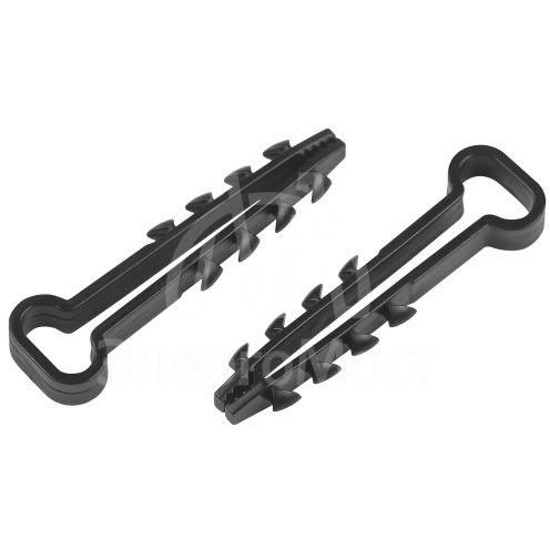 Дюбель-хомут 6-12мм для плоского кабеля NO-225-223 черн. (уп.10шт) Эра Б0066301