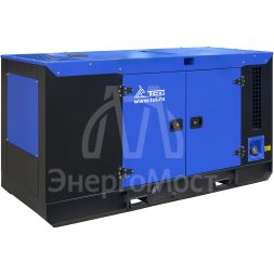 Дизельный генератор ТСС ЭД-24-Т400 с АВР в шумозащитном кожухе на прицепе