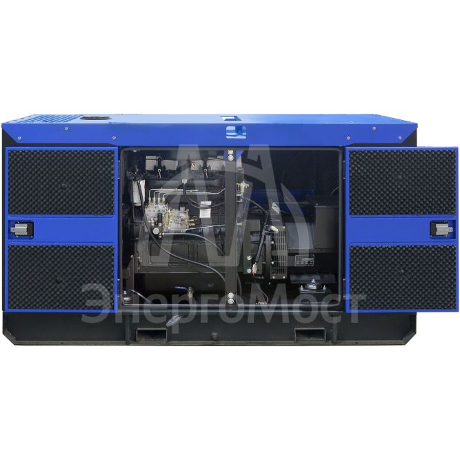 Дизельный генератор ТСС ЭД-24-Т400 с АВР в шумозащитном кожухе на прицепе
